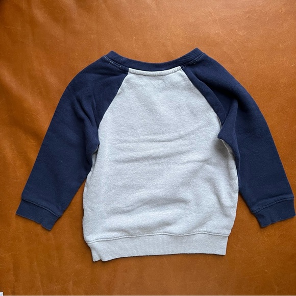 CAT & JACK Navy and Gray Sweatshirt, 3T - Picture 4 of 5